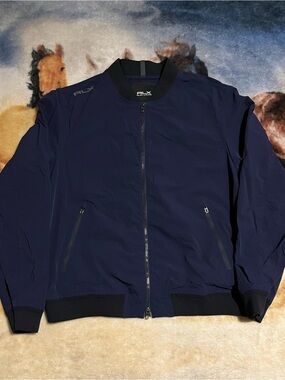Ralph Lauren RLX Navy Blue Bomber Jacket